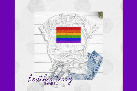 20oz 30oz Straight Skinny Rainbow PNG Tumbler Wraps Sublimation Heather Terry Design Co. 