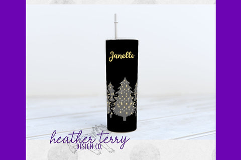 20oz 30oz Straight Skinny Tree Tumbler PNG Sublimation Sublimation Heather Terry Design Co. 