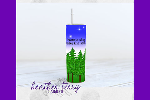 20oz 30oz Straight Skinny Tree Tumbler PNG Sublimation Sublimation Heather Terry Design Co. 