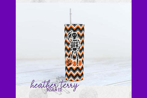 20oz October 2022 Halloween Tumbler Wrap PNG Bundle Sublimation Heather Terry Design Co. 