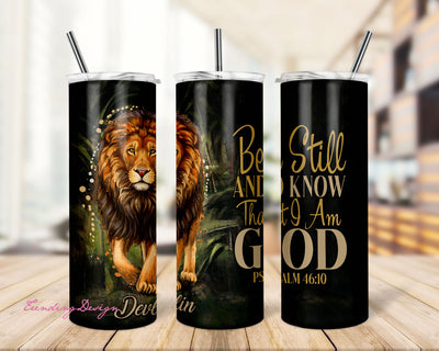 20oz Skinny Tumbler Christian Bible Verse Psalm PNG Wrap, Christian Tumbler Custom Name Sublimation, Inspirational Design Sublimation TrendingDesign 
