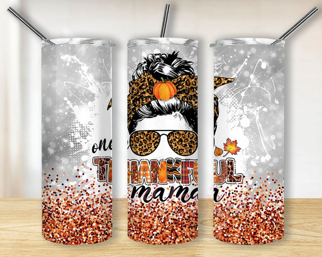 20oz Skinny Tumbler Design Thankful Mama Tumbler PNG, Hello Fall Tumbler Sublimation Design Download, 20oz Skinny Tumbler Sublimation, Fall Sublimation BouDesign 