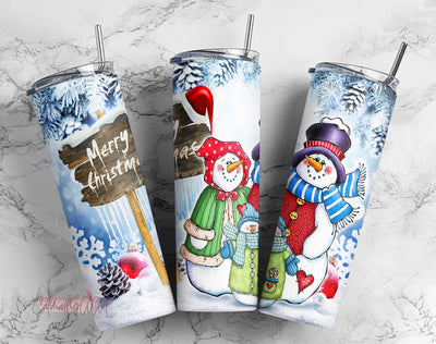 20oz Skinny Tumbler Merry Christmas and Happy New Year PNG Sublimation Designs, Christmas Tumbler Wrap Png File Instant Download Sublimation Sublimation CaldwellArt 