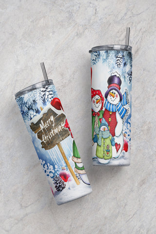 20oz Skinny Tumbler Merry Christmas and Happy New Year PNG Sublimation Designs, Christmas Tumbler Wrap Png File Instant Download Sublimation Sublimation CaldwellArt 