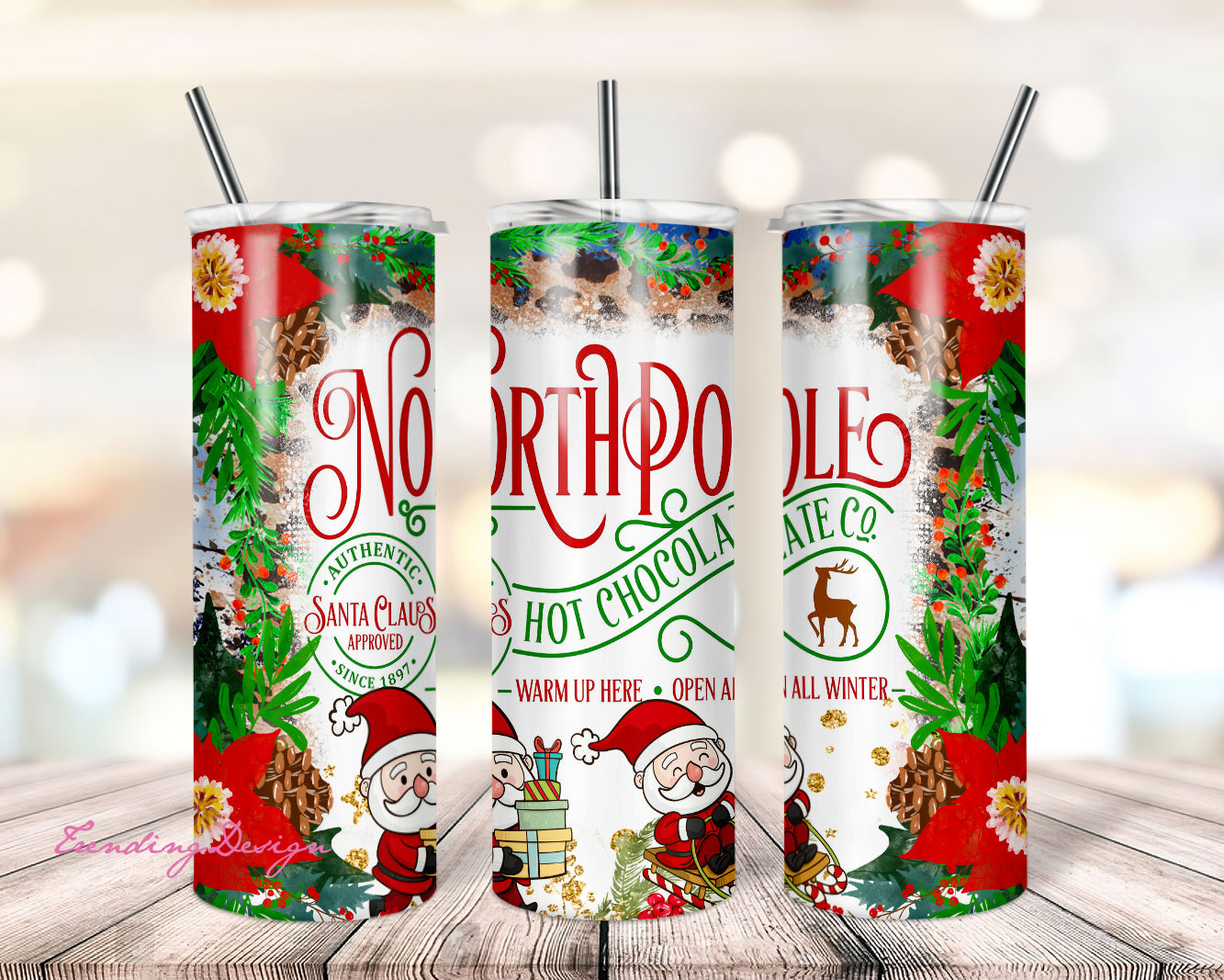 Christmas North Pole Hot Chocolate 20 oz Tumbler