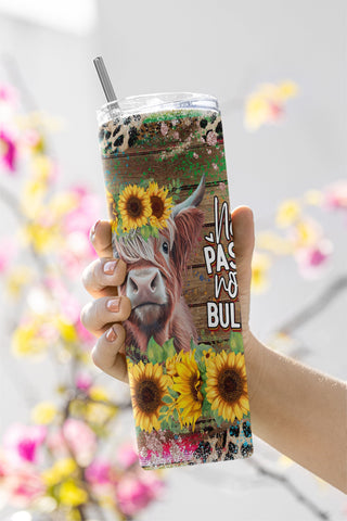 20oz Skinny Tumbler Not My Pasture Not My Bullshit Sublimation Design Templates PNG, Sarcastic Tumbler PNG, Adult Humor, Funny Sublimation CaldwellArt 