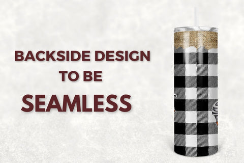 20oz Skinny Tumbler Sublimation Design Happy Fall Y'all Template for Straight & Tapered Tumbler Wraps Templates - PNG Instant Download Sublimation TumblersByPhill 