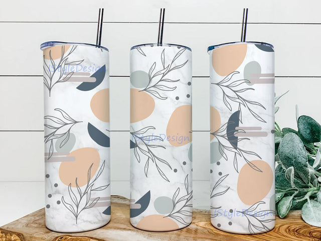 20oz Skinny Tumbler Sublimation Designs Boho Sunflower Abstract Style Rainbow Tumbler for Straight Tumbler PNG File Digital Download Sublimation iStyleDesign 