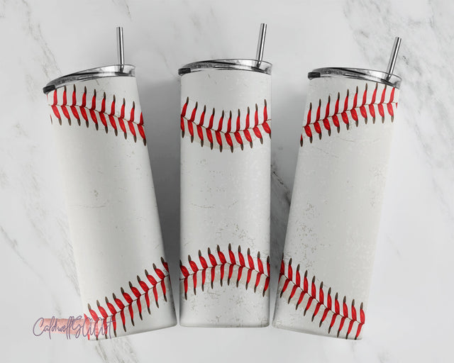20oz Skinny Tumbler Sublimation Designs Dirty Baseball Tumbler for Straight/Tapered Tumbler Design - PNG Sublimation CaldwellArt 