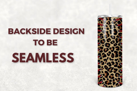 20oz Skinny Tumbler Sublimation Designs Leopard American Baseball Mom Life Bun Hair for Straight/Tapered Tumbler Design - PNG Sublimation TumblersByPhill 
