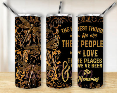 20oz Skinny Tumbler Sublimation Designs Spring Dragonfly Tumbler for Straight Tumbler PNG File Digital Download Dragonflies Design Sublimation BouDesign 