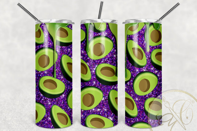 20oz Skinny Tumbler Sublimation Pattern Holographic Purple Glitter Sublimation Marlene Campos 