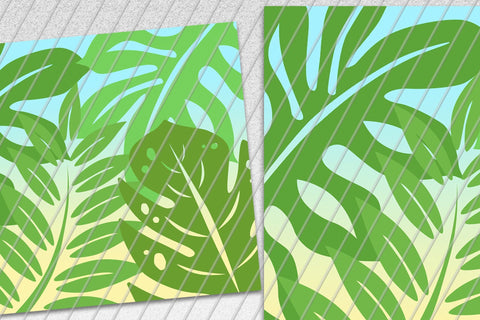 20oz Skinny Tumbler Sublimation Pattern Tropical Greenery Sublimation Marlene Campos 