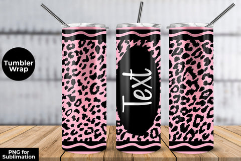 20oz Skinny Tumbler Sublimation Wrap Pale Lilac Leopard Crayon Design Sublimation Sublimatiz Designs 