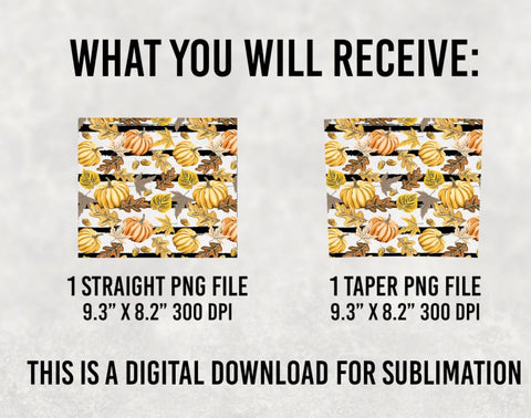 20oz Skinny Tumbler Wrap Sublimation, Fall Pumpkin Tumbler, Thanksgiving Pumpkin Png SVG BOO-design 