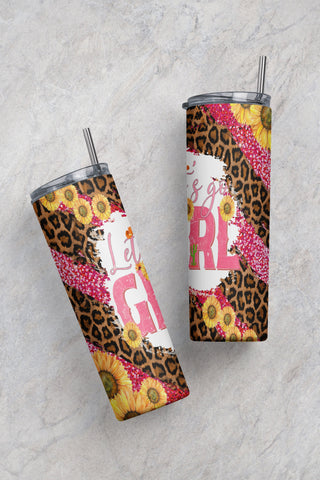 20oz. Skinny Western Let's Go Girls Tumbler PNG Sublimation Design,Cowhide Leopard Tumbler Templates, tumbler PNG Sublimation CaldwellArt 