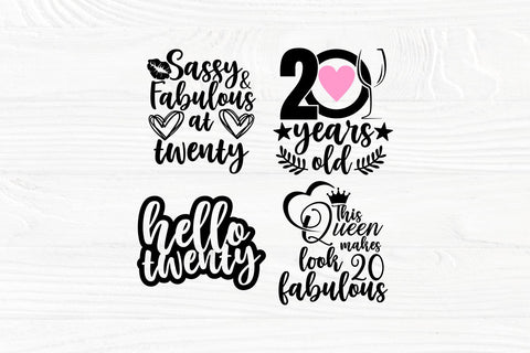 20th Birthday SVG, Happy Birthday Svg, Birthday Girl Svg SVG TonisArtStudio 