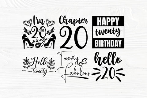 20th Birthday SVG, Happy Birthday Svg, Birthday Girl Svg SVG TonisArtStudio 