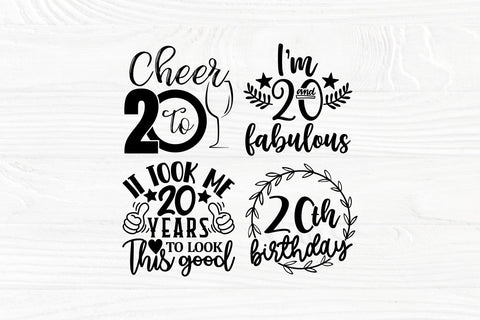 20th Birthday SVG, Happy Birthday Svg, Birthday Girl Svg SVG TonisArtStudio 