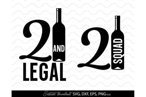 21st And Legal Shirt | 21st Birthday Squad Shirt | Happy 21st Birthday SVG March Design Studio 