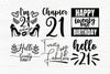 21st Birthday SVG, Happy Birthday Svg, 21 and Fabulous Svg, Twenty One ...