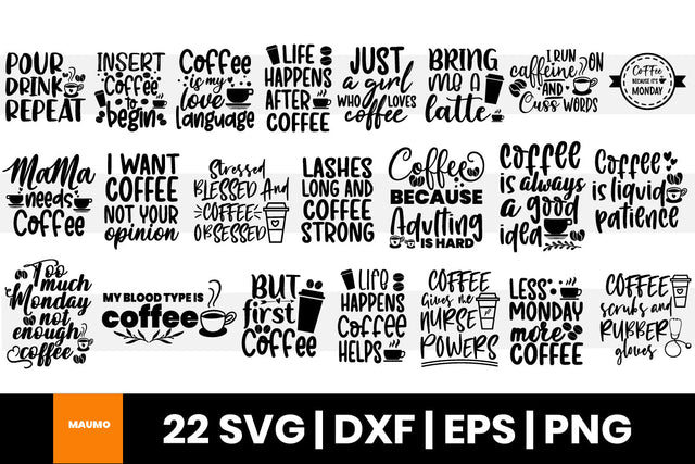 22 Coffee svg bundle SVG Maumo Designs 