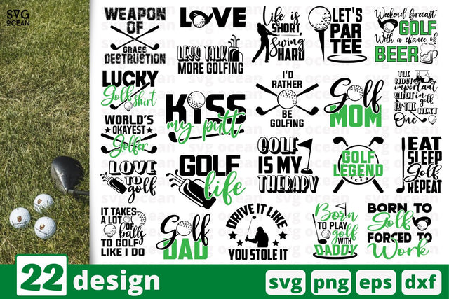 22 Golf quotes cricut svg SVG SvgOcean 