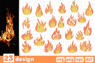 23 Fire designs cricut svg SVG SvgOcean 