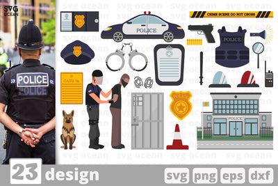 23 Police designs cricut svg SVG SvgOcean 