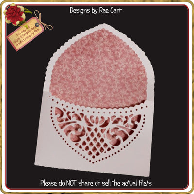 2312 Fancy Note Card *Multiple Cutting Machine Files* SVG Designs by Rae 