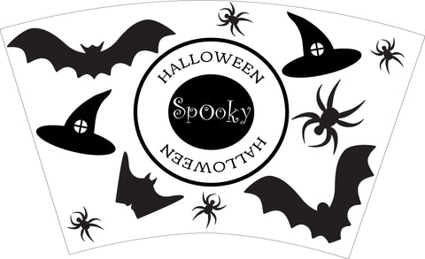 24 OZ Cold Cup Wrap SVG. Halloween 24 OZ Cup. 24 OZ Tumbler SVG Olga Terlyanskaya 