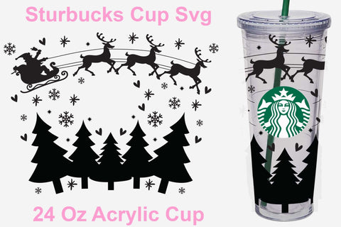 24 Oz Santa sleigh Starbucks svg, Santa sleigh, Merry Christmas svg, Christmas tree svg, Snow svg, Santa svg, Funny Christmas tumbler svg, Drink warp svg, Cut files SVG Isabella Machell 