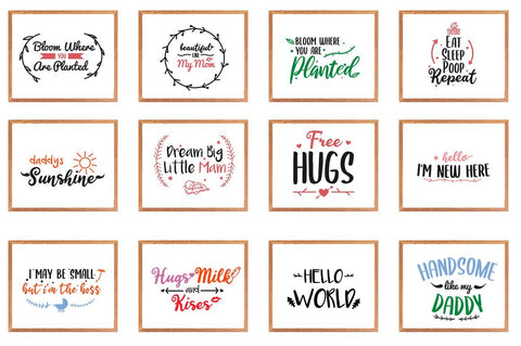 25 BABY QUOTES SVG CUT FILES BUNDLE SVG Vultype Co 