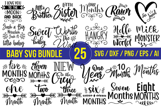 25 Baby SVG Bundle SVG orpitasn 