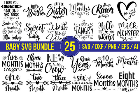 25 Baby SVG Bundle SVG orpitasn 