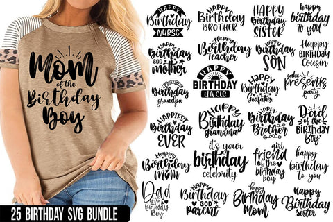 25 Birthday SVG Bundle, Brthday SVG SVG orpitasn 