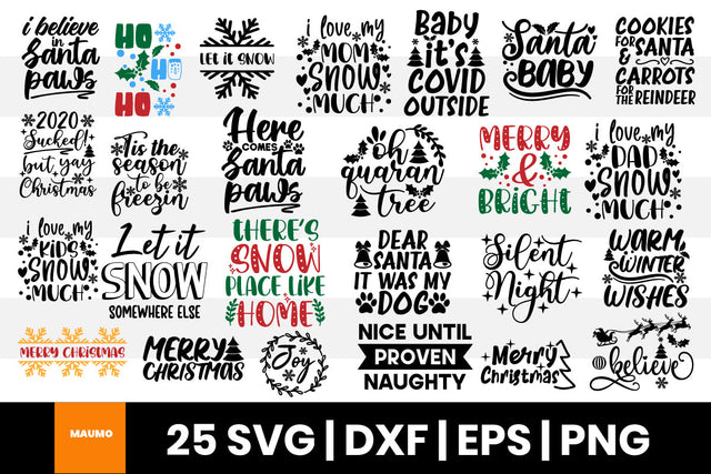 25 Christmas svg bundle SVG Maumo Designs 