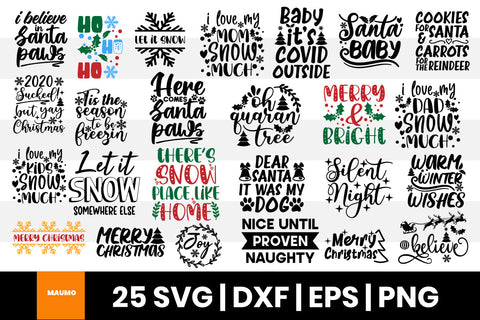25 Christmas svg bundle SVG Maumo Designs 