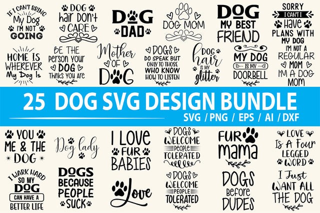 25 Dog SVG Bundle File SVG orpitasn 