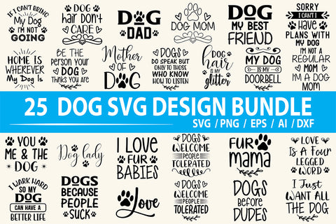 25 Dog SVG Bundle File SVG orpitasn 
