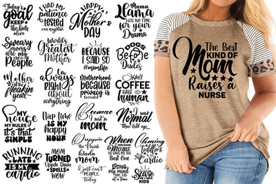 25 Funny Mother's Day SVG Bundle, Mom SVG SVG orpitasn 