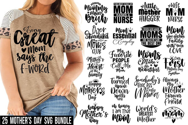 25 Mother's Day SVG Bundle, Mother's Day SVG orpitasn 