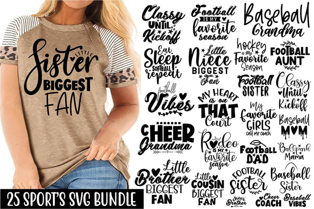 25 Sports SVG Bundle, Football SVG SVG orpitasn 