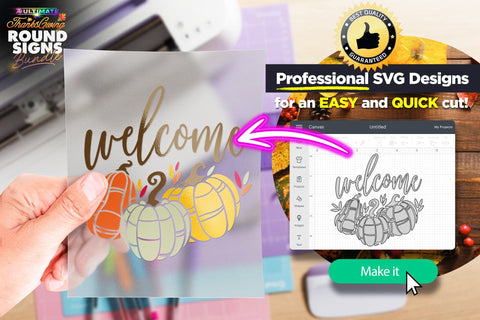 25 ThanksGiving Round Signs Bundle | SVG BEST SELLER SVG The Vintage Signs Shop 