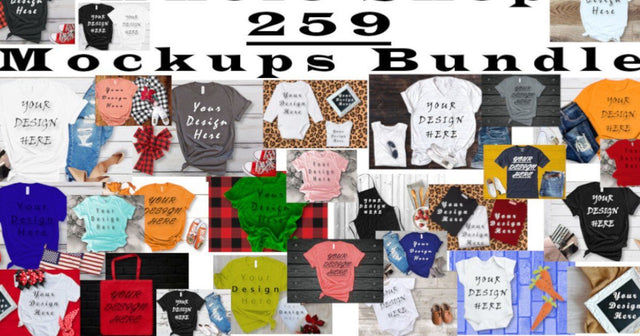 259 Mockups Bundle, Mockup for Women, Men and Kids, Face Masks, Frames, Kitchen Aprons, Huge Outfit Mega Bundle, Clothig Mock Ups Bundle, Mock Up Photo ArtStudio 