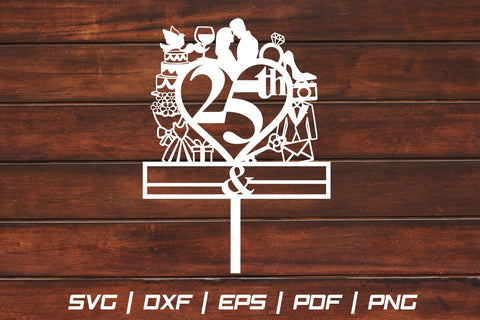 25th Anniversary Craft Paper cut SVG Johan Ru designs 