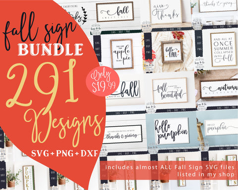 291 Fall Sign SVG Bundle | Hello Pumpkin Svg | Thanksgiving Svg | Hello Fall Svg | Autumn Svg | Fall Svg | Commercial Use | Digital Cut Files (1291084328) SVG Ivan & Co. Designs 