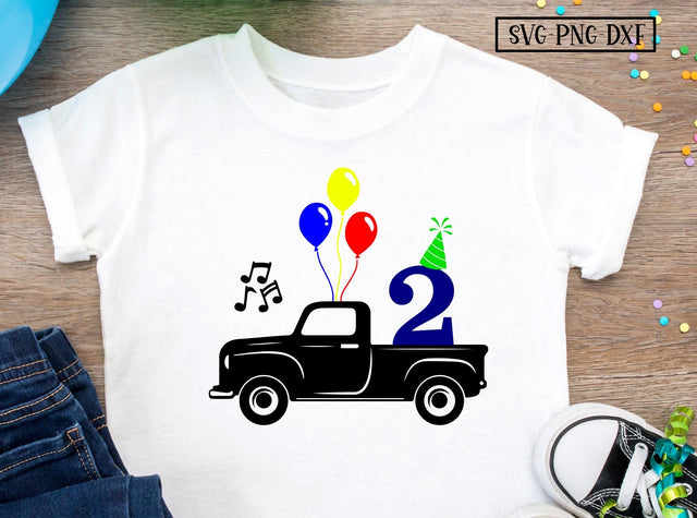 2nd Birthday truck SVG Calico Creations Svg 