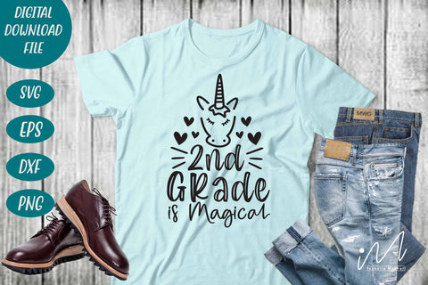 2nd Grade is Magical svg,2nd Grade Svg, Teacher Svg, Unicorn Svg SVG Isabella Machell 