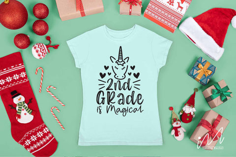 2nd Grade is Magical svg,2nd Grade Svg, Teacher Svg, Unicorn Svg SVG Isabella Machell 